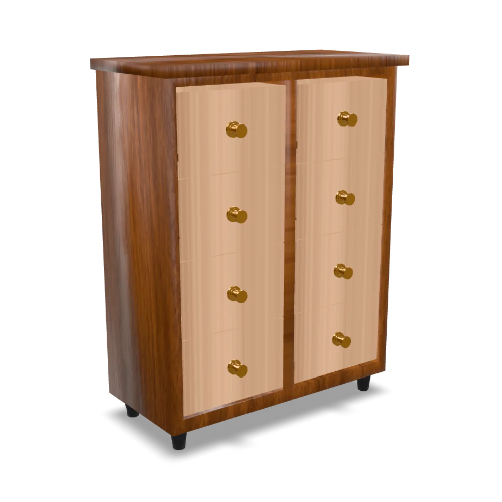 Render 3D Wooden Cabinet